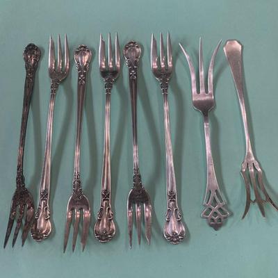 Sterling Lemon & Seafood Forks Lot
