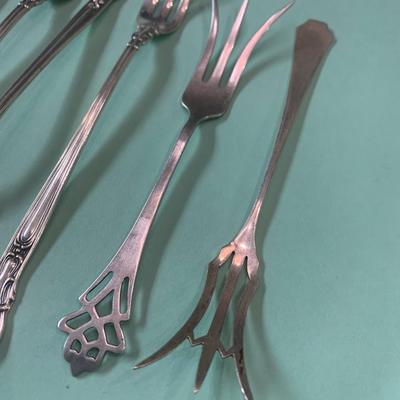 Sterling Lemon & Seafood Forks Lot