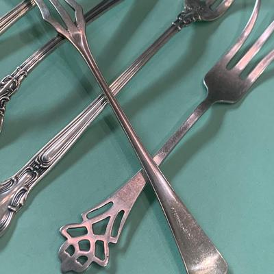 Sterling Lemon & Seafood Forks Lot