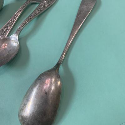Sterling Repousse Childs Fork & Spoon + Others