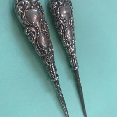 Sterling Handled Nut Pickers