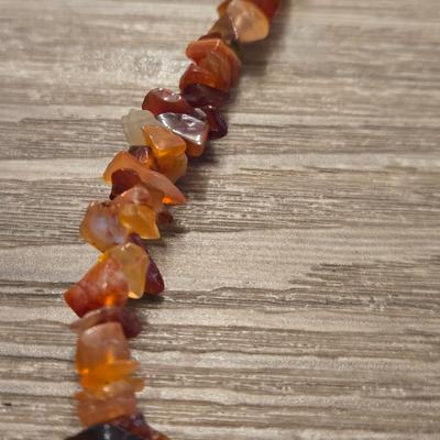 Baltic Amber & Tiger Eye Beaded Necklace