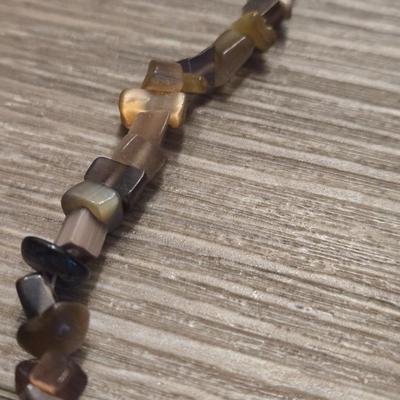 Baltic Amber & Tiger Eye Beaded Necklace