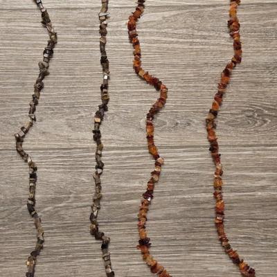 Baltic Amber & Tiger Eye Beaded Necklace