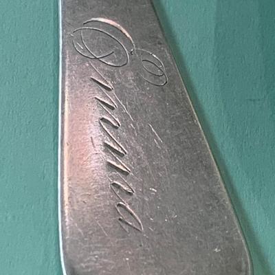 FIVE Floral Pattern Sterling Silver Spoons