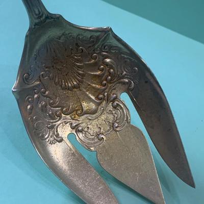 11” Sterling Asparagus / Fish Serving Fork