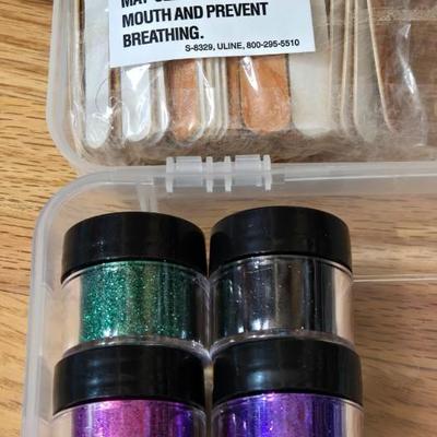 Fingernail Glitter and Nail Files