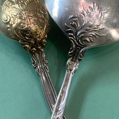 TWO SETS - Miniature Sterling Spoons 6 Soups / 8 Others