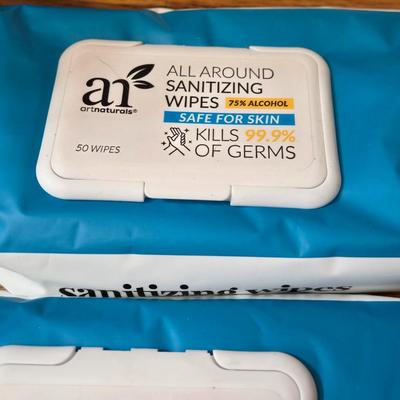 Sanitizer Wipes (2) Packages