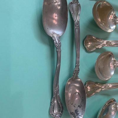 Sterling Silver Spoons Lot 5” & 7”