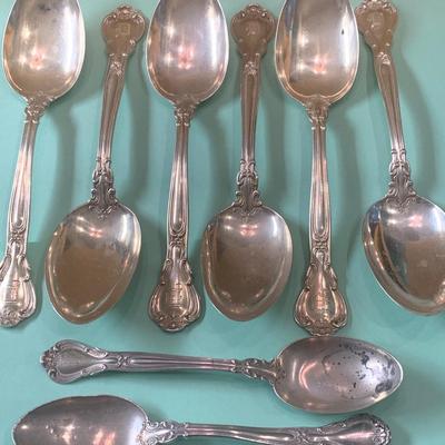 Sterling Silver Spoons Lot 5” & 7”