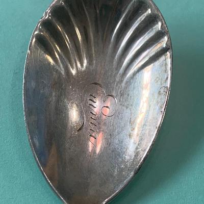 3 Ornate Filigree Sterling Silver Tomato / Sugar / Serving Spoons