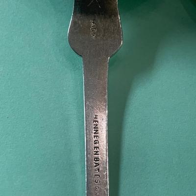 THREE 8” Sterling Silver Serving Spoons Hennegen & Lowe Silversmiths
