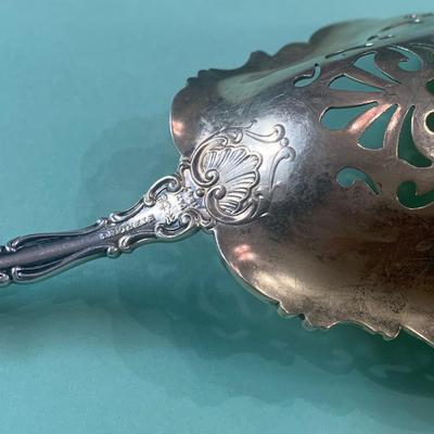 8.5” Cracker Berry Scoop - Oversized Serving Spoon - C.W. Bixler Silversmith