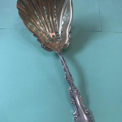 8.5” Cracker Berry Scoop - Oversized Serving Spoon - C.W. Bixler Silversmith