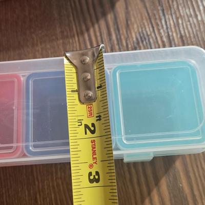 (2) Colorful Cubby Small Storage Containers
