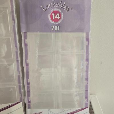 (2) New Plastic Jewelry/Bead Storage Containers