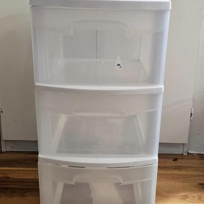 3 Drawer Plastic Storage