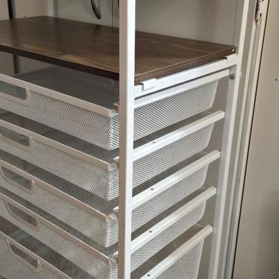 Origami Brand Metal Rolling Cart with Pull Out Drawers