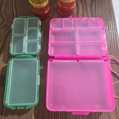 Multicolored Plastic Storage Containers