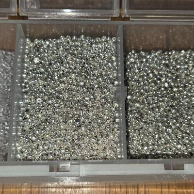 Container Filled with Seed Beads