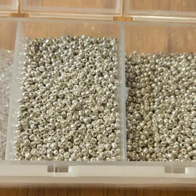 Container Filled with Seed Beads