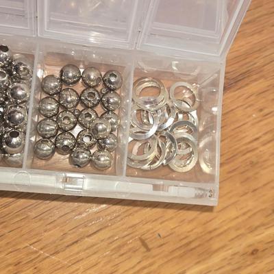 Sterling Silver Jewelry Making Items in Organizing Container