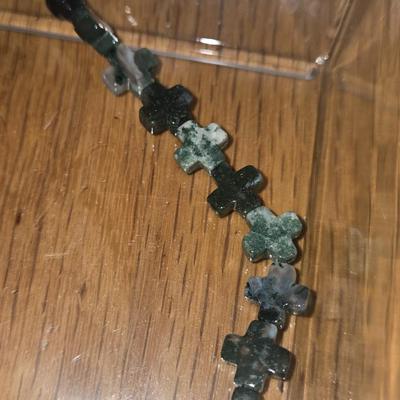 Turquoise Beads and Cross Beads
