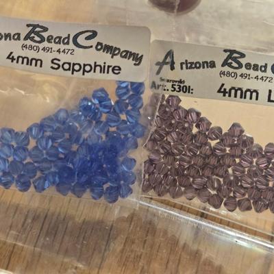 Crystal & Glass Beads Lot