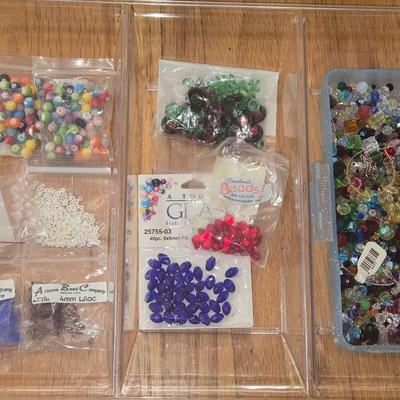 Crystal & Glass Beads Lot