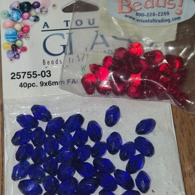 Crystal & Glass Beads Lot