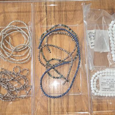 Stone Beads and Heishi Bead Lot