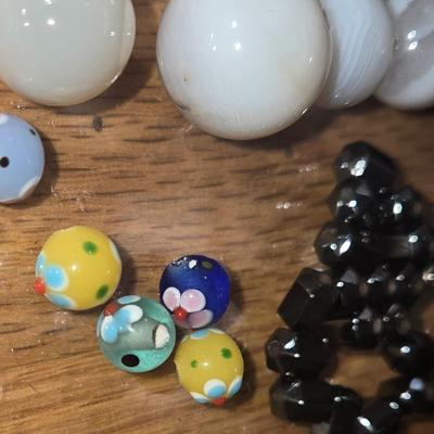 Stone & Glass Beads Lot
