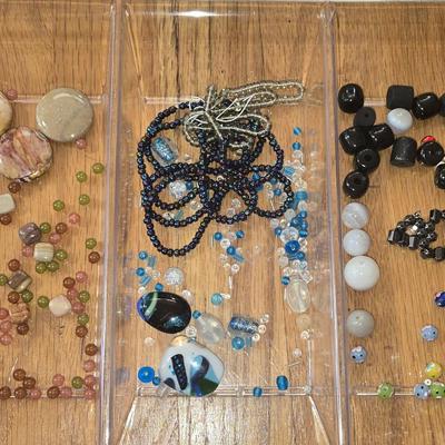 Stone & Glass Beads Lot