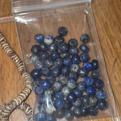 Magnesite, Lapis, and Heishi Beads