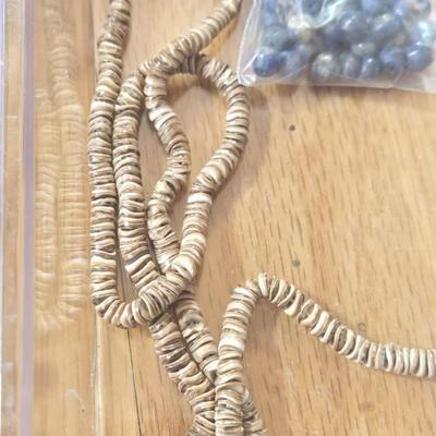 Magnesite, Lapis, and Heishi Beads