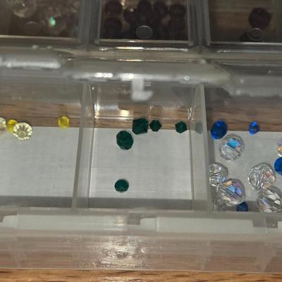 Crystal & Glass Beads in Storage Case