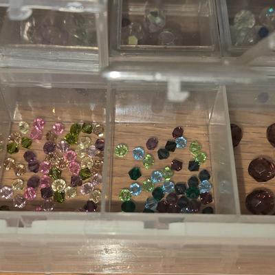 Crystal & Glass Beads in Storage Case