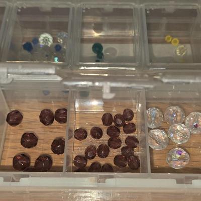 Crystal & Glass Beads in Storage Case