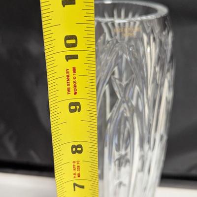 Hand Cut Lead Crystal Vase Made In Poland 24% Pbo #1 (DR)