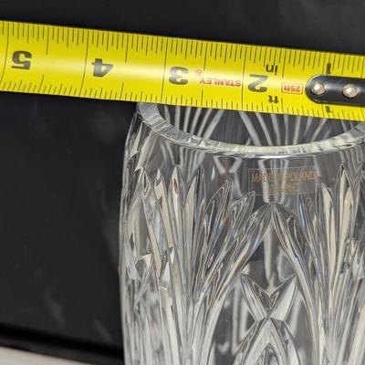 Hand Cut Lead Crystal Vase Made In Poland 24% Pbo #1 (DR)