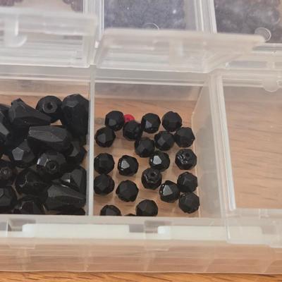Storage Container Filled with Glass Beads