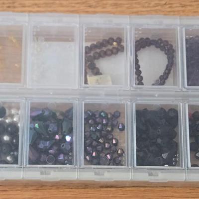 Storage Container Filled with Glass Beads