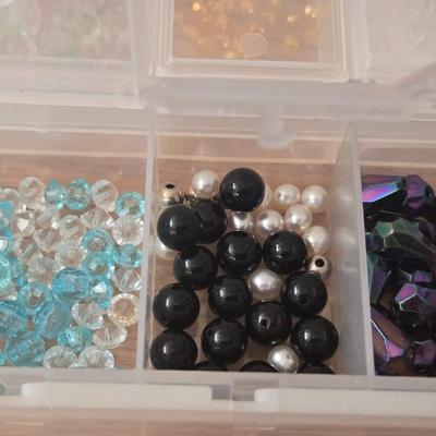 Storage Container Filled with Glass Beads