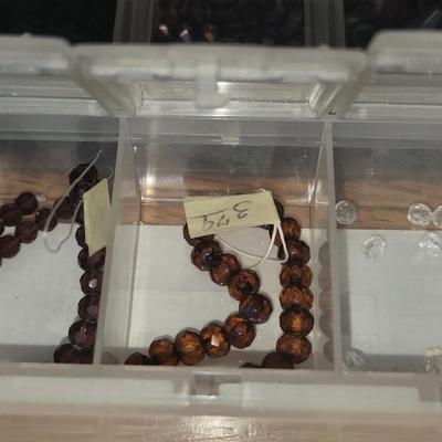 Storage Container Filled with Glass Beads