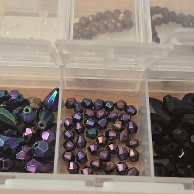 Storage Container Filled with Glass Beads