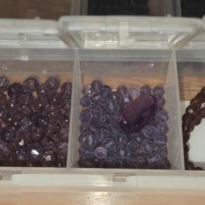 Storage Container Filled with Glass Beads