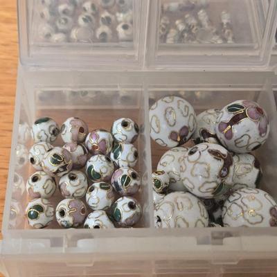 Storage Container filled with Cloisonne Beads
