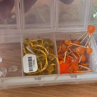 Storage Container filled with Glass Beads