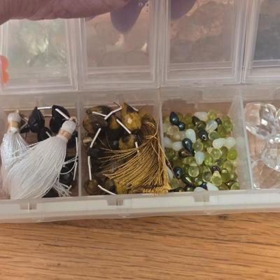 Storage Container filled with Glass Beads
